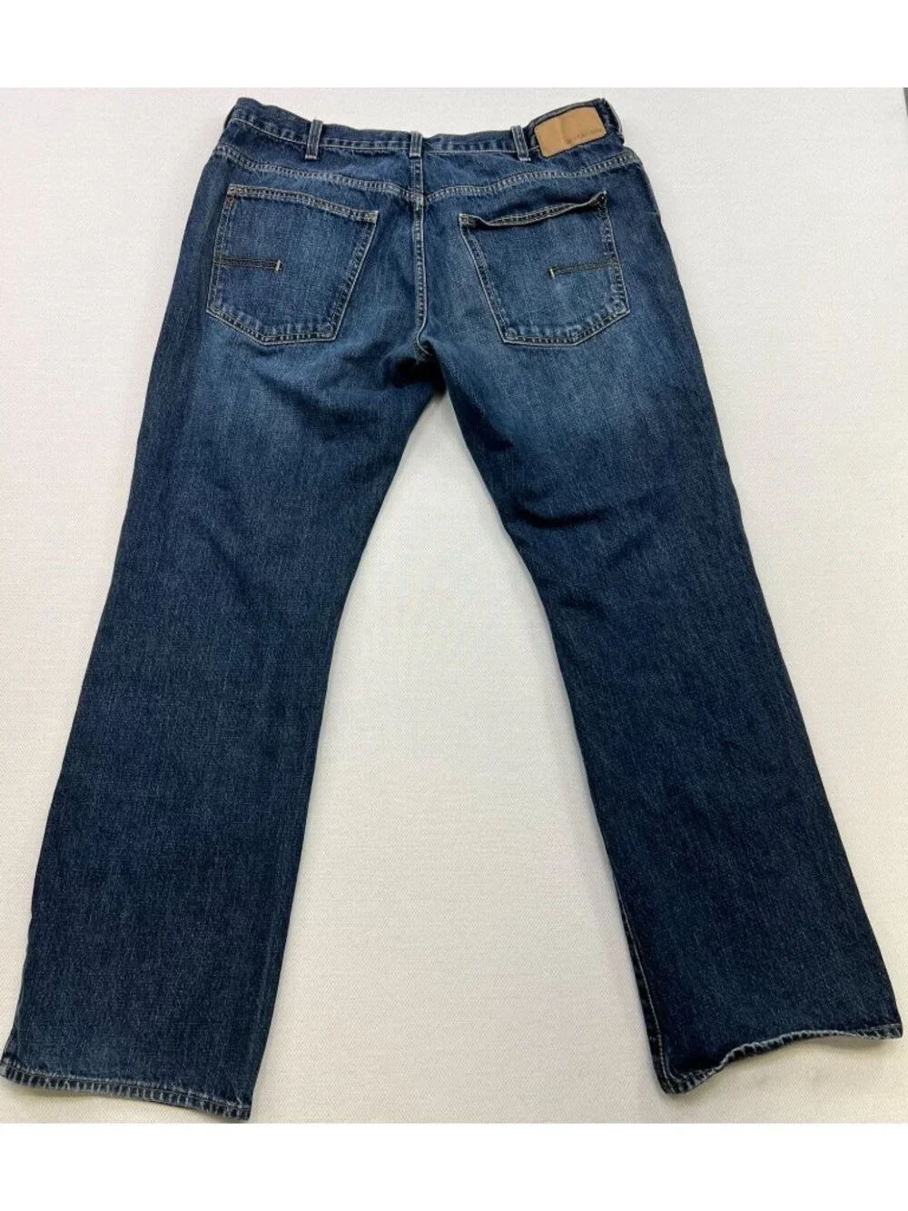 Calvin Klein Men's Bootcut Denim Jeans Stretch Size 38 Blue Dark Wash Pockets